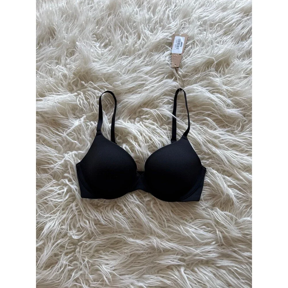 Skims Fits Everybody T-Shirt Bra Onyx Size 30C - Picture 3 of 7